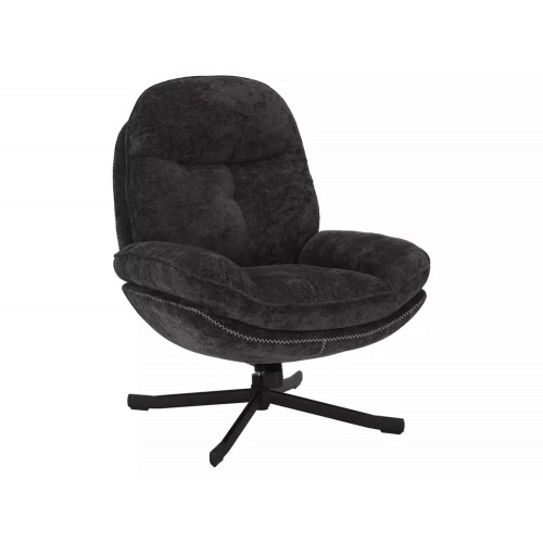 Auduma atpūtas krēsls HARPER melns Auduma atpūtas krēsls HARPER melns